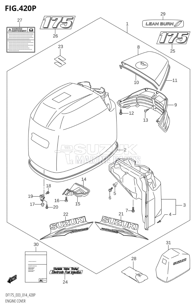 ENGINE COVER (DF175Z:E03)