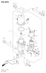 08002F-610001 (2016) 80hp E01 E40-Gen. Export 1 - Costa Rica (DF80A) DF80A drawing TRIM CYLINDER