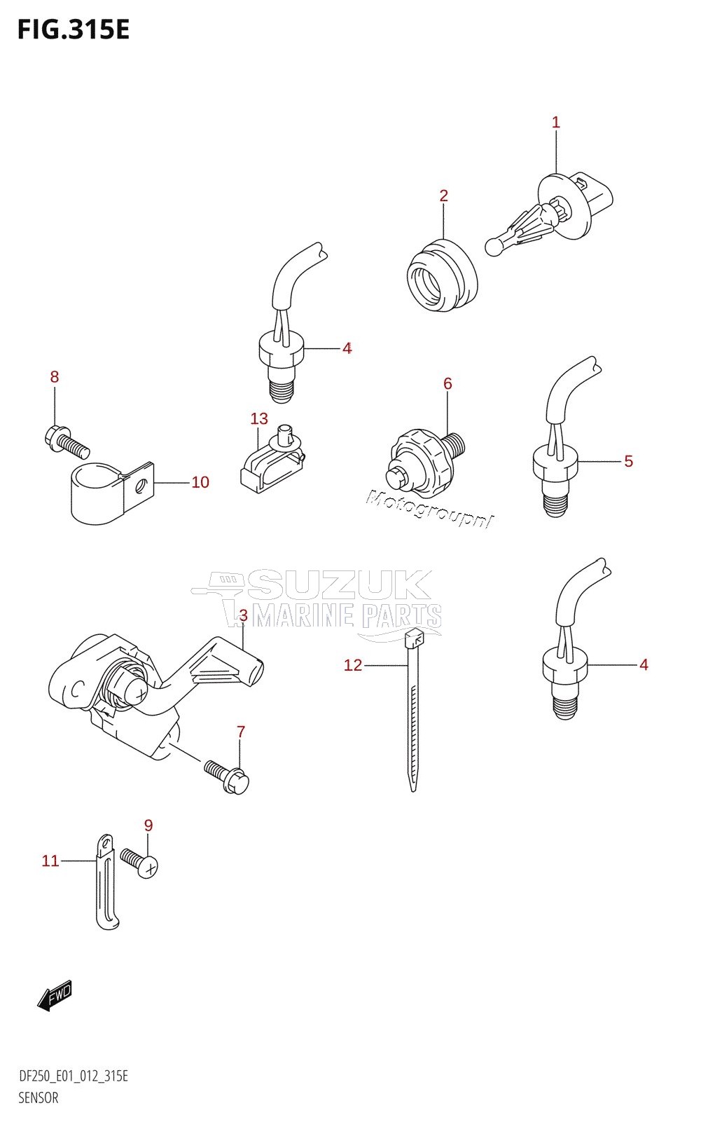 SENSOR (DF225T:E01)