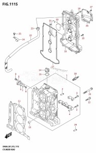 DF50A From 05003F-510001 (E01)  2015 drawing CYLINDER HEAD (DF60AVT:E40)