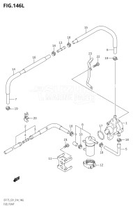 17502Z-410001 (2014) 175hp E01 E40-Gen. Export 1 - Costa Rica (DF175Z    DF175ZG) DF175Z drawing FUEL PUMP (DF175TG:E01)