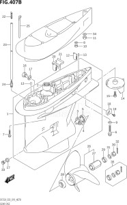 22503F-910001 (2019) 225hp E03-USA (DF225T) DF225T drawing GEAR CASE (DF225Z,DF250Z)