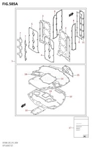 DF250A From 25003P-310001 (E03)  2013 drawing OPT:GASKET SET