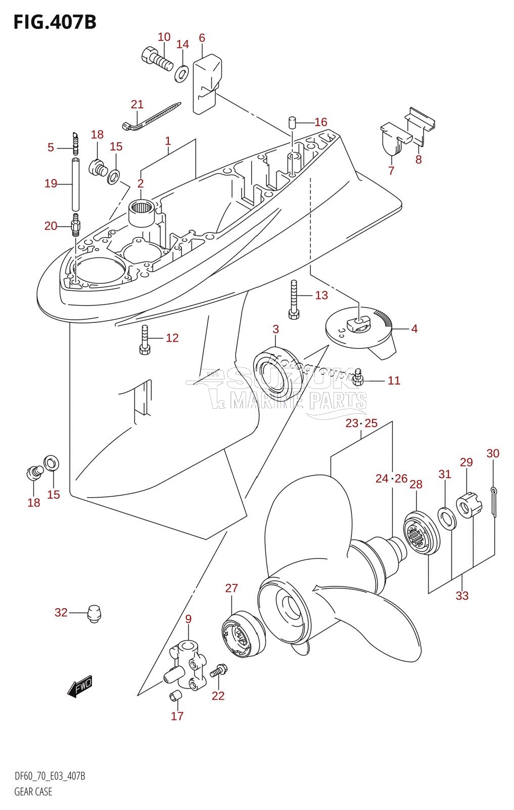 GEAR CASE (K1,K2,K3,K4,K5,K6,K7,K8,K9)