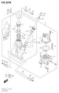 DF140BZG From 14004Z-140001 (E11 E40)  2021 drawing TRIM CYLINDER ((DF140BG,DF140BZG):E11)