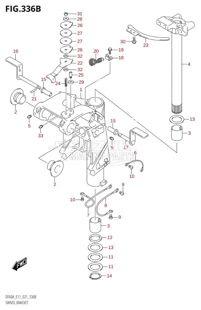 SWIVEL BRACKET (SEE NOTE)