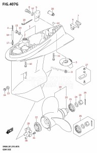 DF40A From 04004F-910001 (E34-Italy)  2019 drawing GEAR CASE (DF60AVT:E01,DF60AVT:E40,DF60AVTH:E01,DF60AVTH:E40)