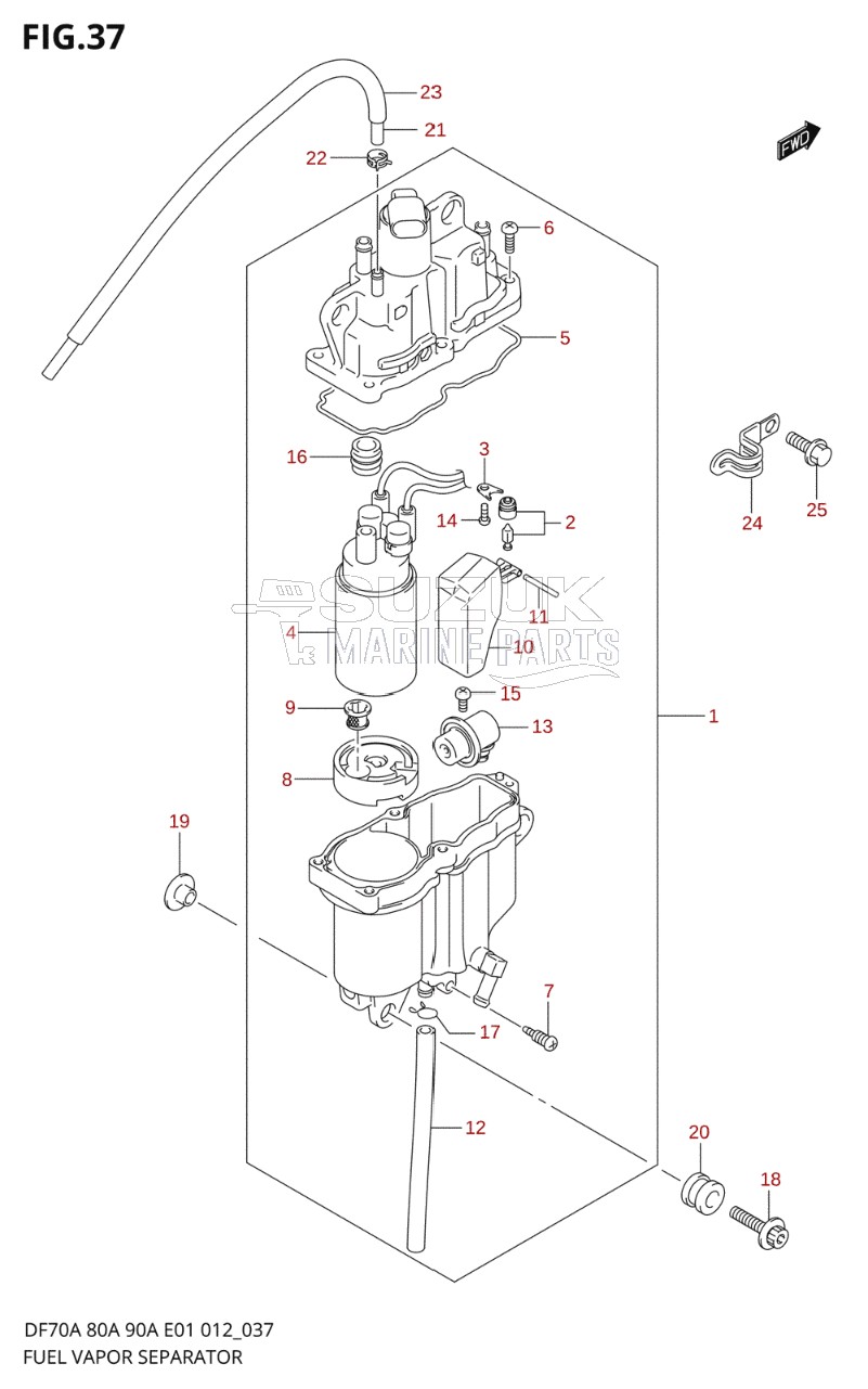 FUEL VAPOR SEPARATOR (DF90ATH E40)