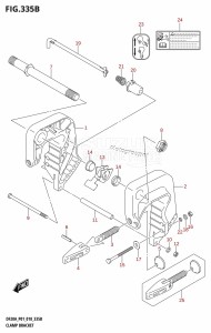 DF20A From 02002F-810001 (P01 P40)  2018 drawing CLAMP BRACKET (DF9.9BR,DF15AR,DF20AR)