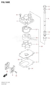 DF70A From 07003F-510001 (E01 E40)  2015 drawing WATER PUMP (DF80A:E01)