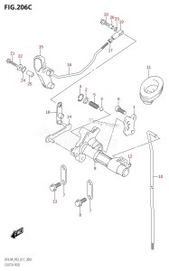 DF8A From 00801F-710001 (P03)  2017 drawing CLUTCH ROD (DF9.9A:P03)