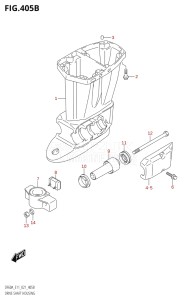 06002F-240001 (2022) 60hp E01 E40 E11-Gen. Export - Costa Rica (DF60AQH  DF60AQH  DF60AT  DF60AT  DF60ATH  DF60ATH) DF60A drawing DRIVE SHAFT HOUSING ((DF40A,DF50A,DF60A):E03)