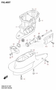 DF50A From 05004F-710001 (E01)  2017 drawing DRIVE SHAFT HOUSING (DF60AVTH:E01)