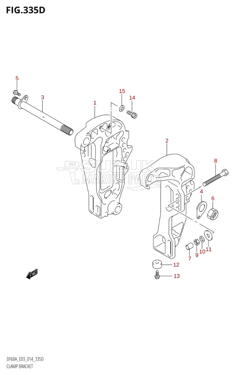 CLAMP BRACKET (DF50AVT)