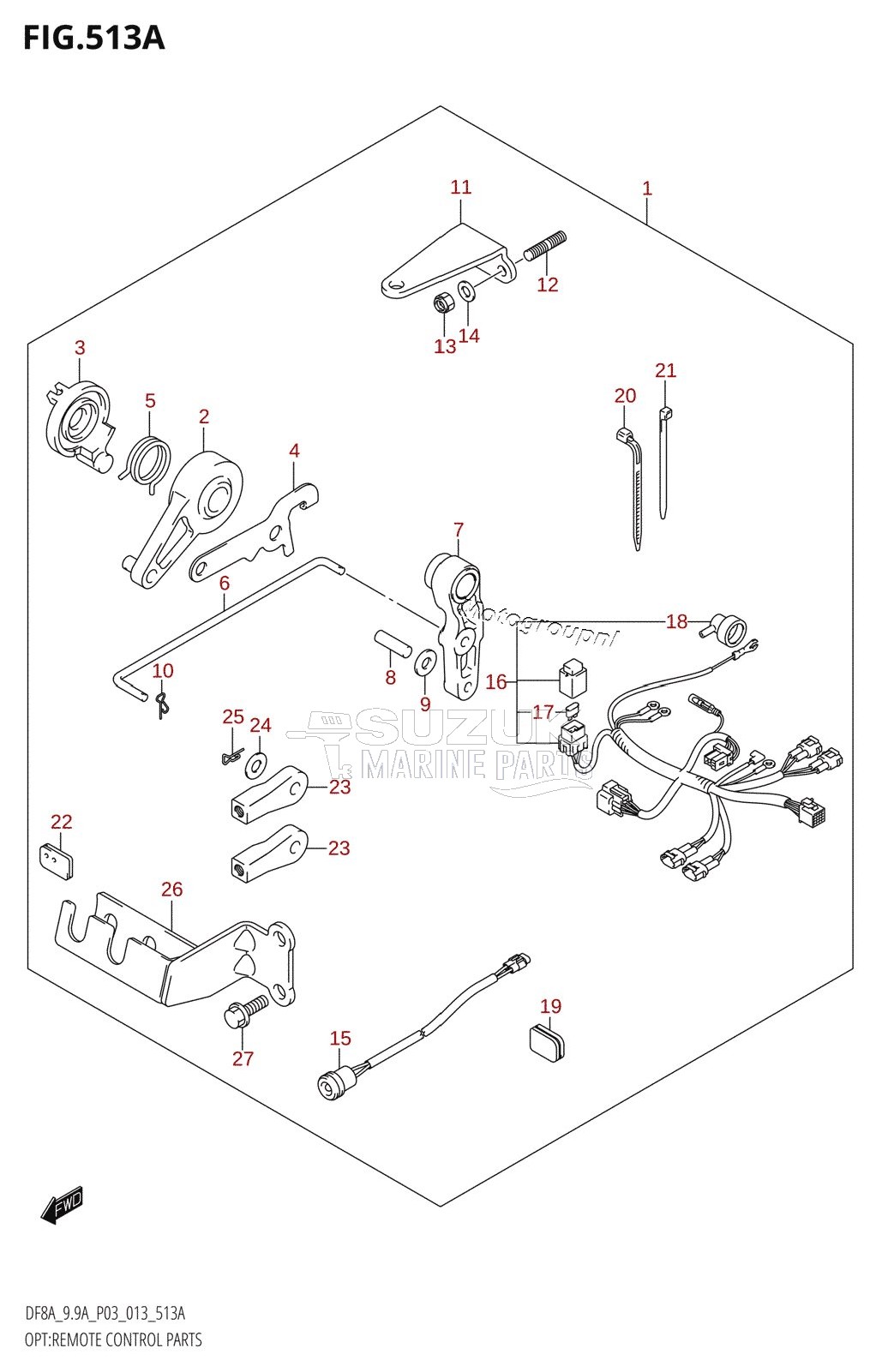 OPT:REMOTE CONTROL PARTS (DF8A:P03)