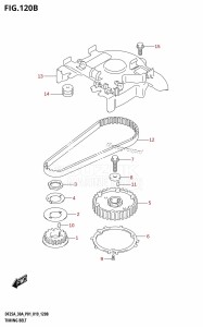 DF30A From 03003F-910001 (P01 P40)  2019 drawing TIMING BELT (DF30A,DF30AR,DF30AT,DF30ATH,DF30AQ)