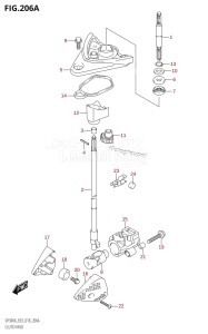 DF250ST From 25004F-910001 (E03)  2019 drawing CLUTCH ROD (DF300A)