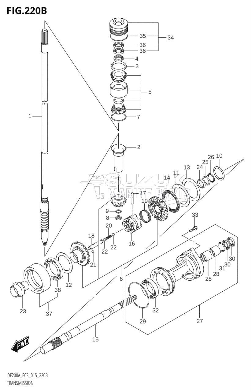 TRANSMISSION (DF200AZ:E03)