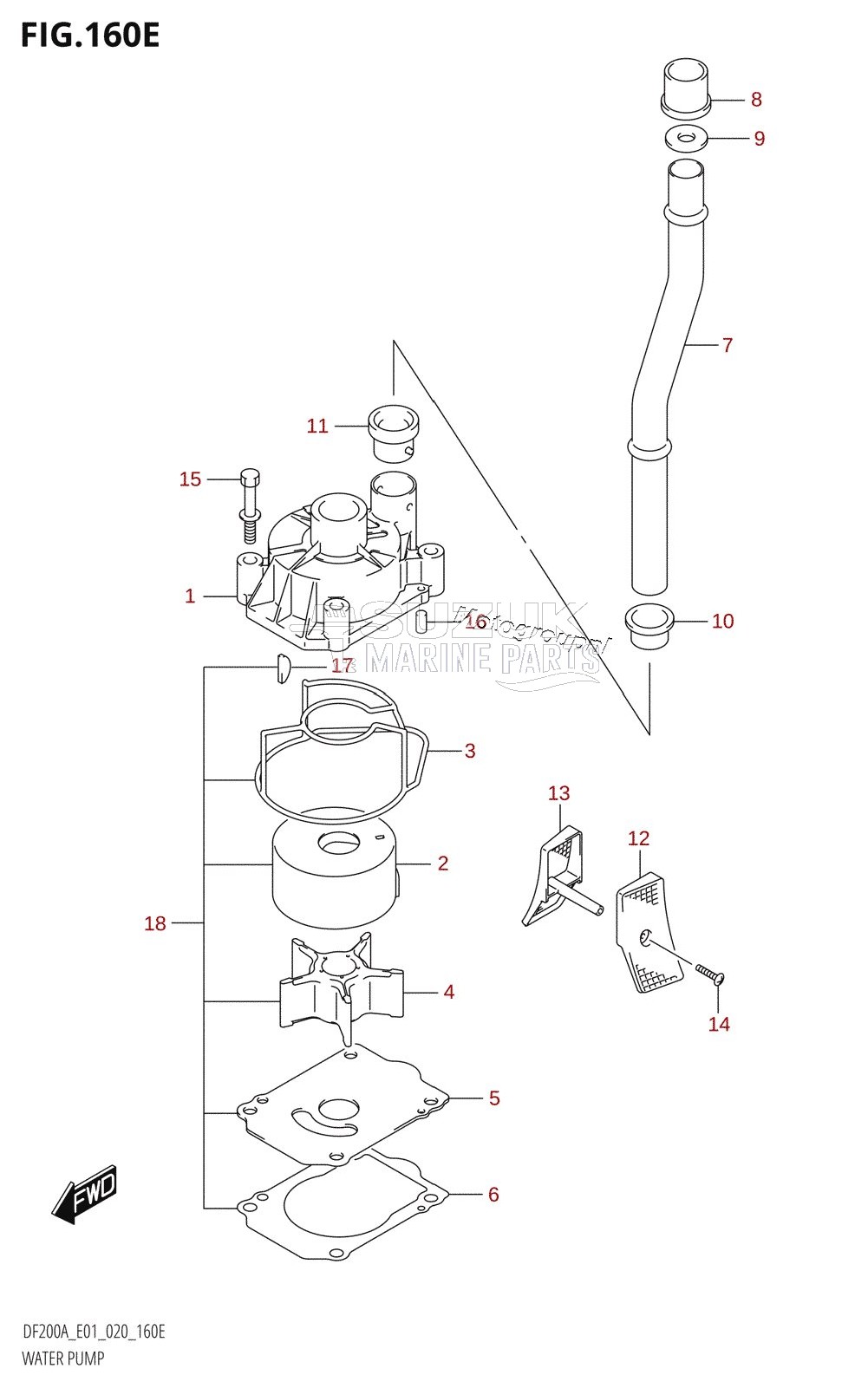 WATER PUMP (DF150AT:E01,DF150AZ:E01)