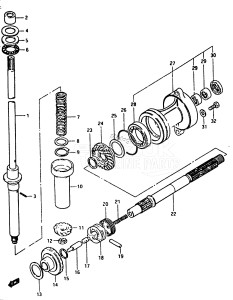 DT40 From 4002-201001 ()  1982 drawing TRANSMISSION