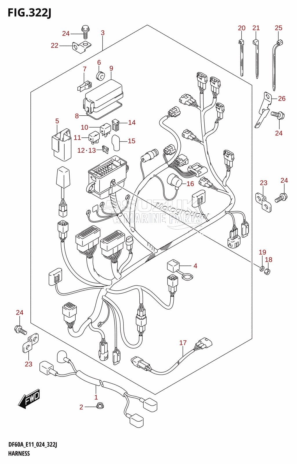 HARNESS (DF40AST,DF60A,DF60ATH,DF60AVT,DF60AVTH,DF40ASVT)