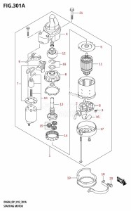 DF40A From 04003F-210001 (E01)  2012 drawing STARTING MOTOR