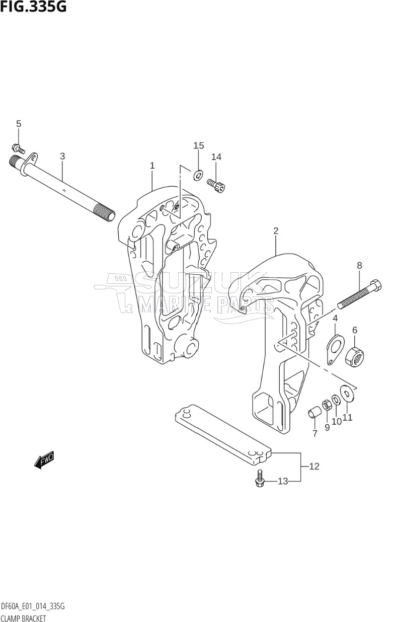 CLAMP BRACKET (DF60A:E01)