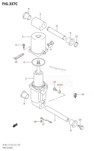 DF100 From 10002F-210001 (E01 E40)  2012 drawing TRIM CYLINDER (DF115T:E01)