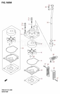 DF60A From 06002F-310001 (E01 E40)  2013 drawing WATER PUMP (DF60ATH:E40)