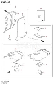 DF50 From 05001F-151001 (E01 E11)  2001 drawing OPT:GASKET SET