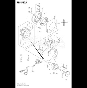 08002F-240001 (2022) 80hp E01 E40-Gen. Export 1 - Costa Rica (DF80AT  DF80AT) DF80A drawing OPT:CONCEALED REMOCON (1) (SEE NOTE)