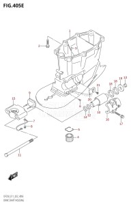 DF250Z From 25003Z-040001 (E40)  2020 drawing DRIVE SHAFT HOUSING (DF250ST:X-TRANSOM)