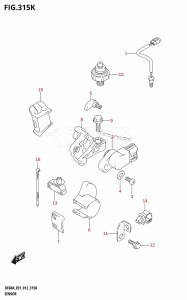 DF40A From 04003F-210001 (E01)  2012 drawing SENSOR (DF60ATH:E01)