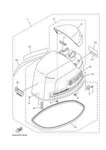 F50DET drawing FAIRING-UPPER