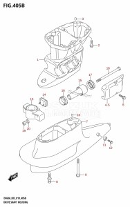 DF40A From 04003F-910001 (E03)  2019 drawing DRIVE SHAFT HOUSING (DF50AVT,DF60AVT)