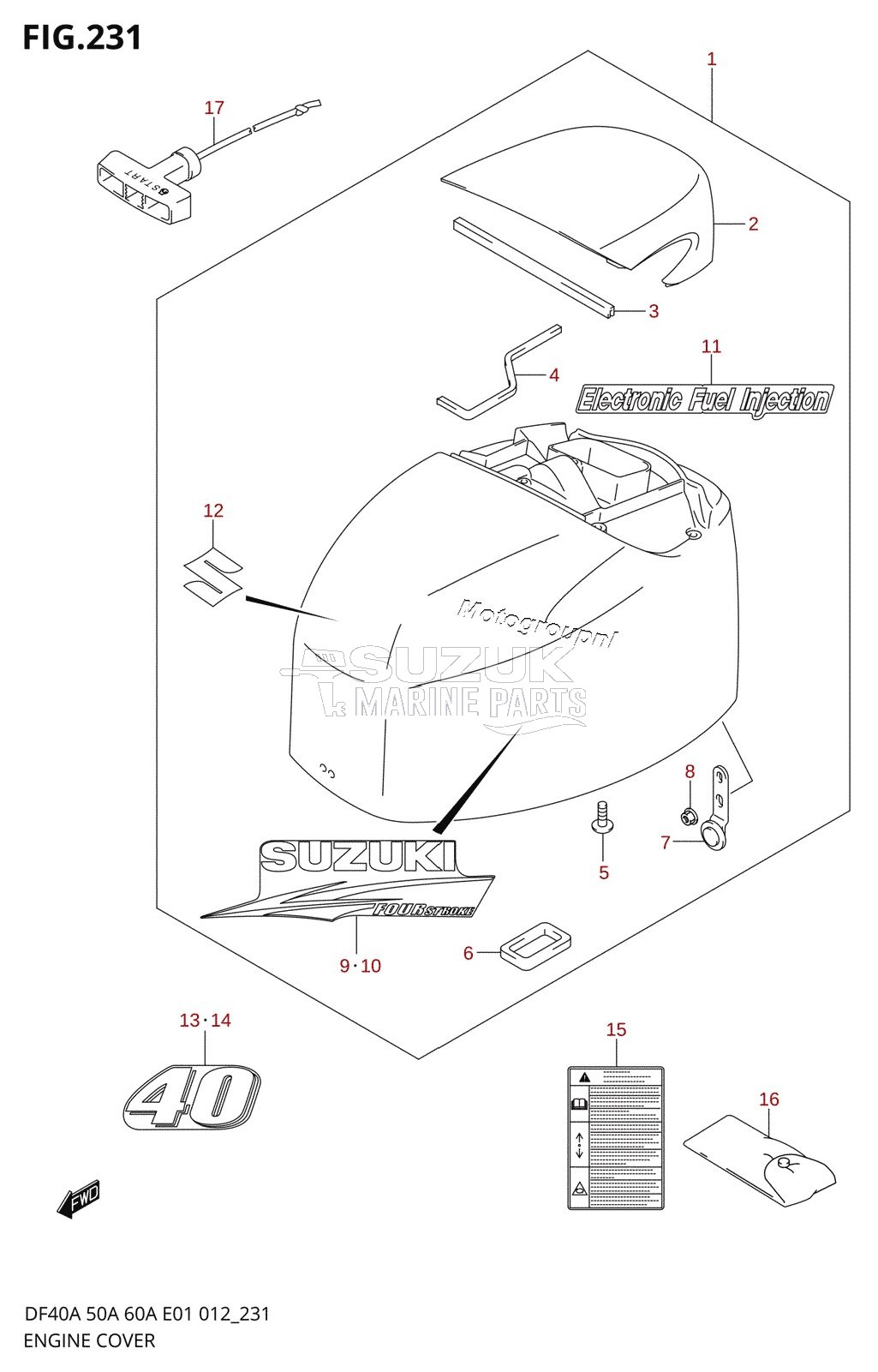 ENGINE COVER (DF40AQH E01)