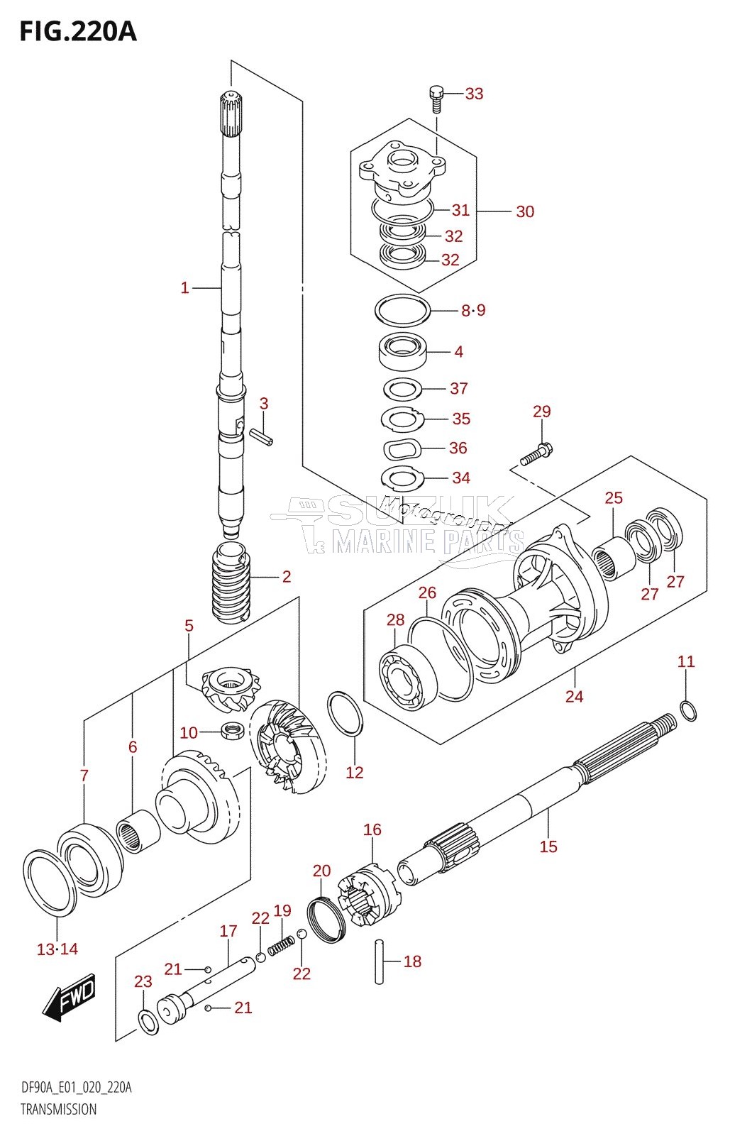 TRANSMISSION (DF70A,DF90A,DF100B)