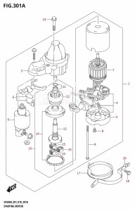 DF225Z From 22503Z-810001 (E01 E40)  2018 drawing STARTING MOTOR