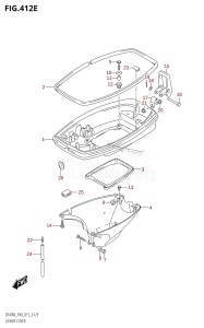 DT40 From 04005K-510001 ()  2015 drawing LOWER COVER (DT40WK:P40)