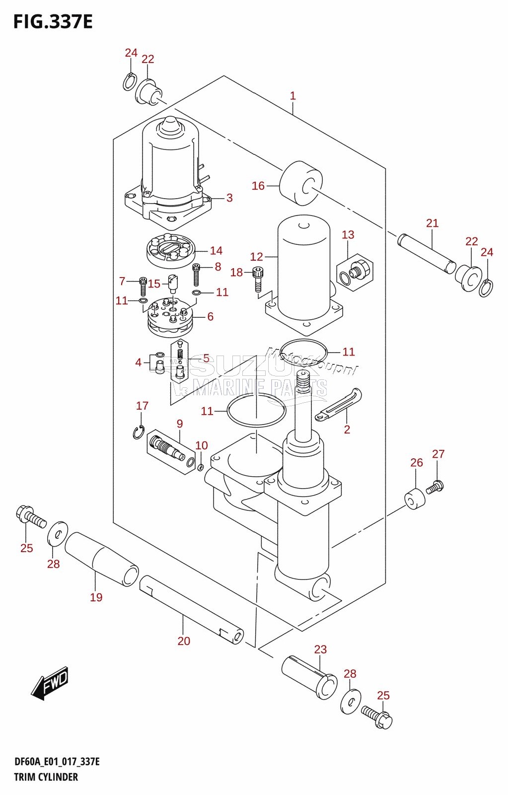 TRIM CYLINDER (DF50ATH:E01)