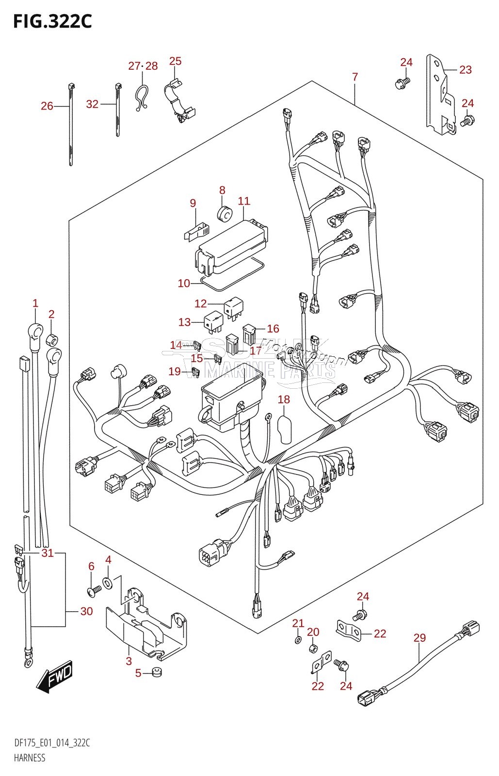 HARNESS (DF150TG:E01)