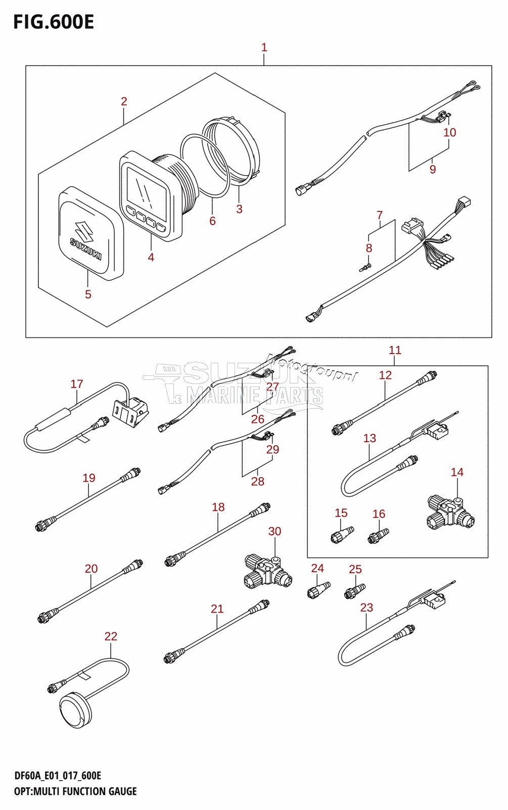 OPT:MULTI FUNCTION GAUGE (DF50A:E01)