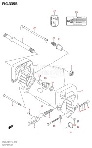 DF20A From 02002F-310001 (P01 P40)  2013 drawing CLAMP BRACKET (DF9.9BR:P01)