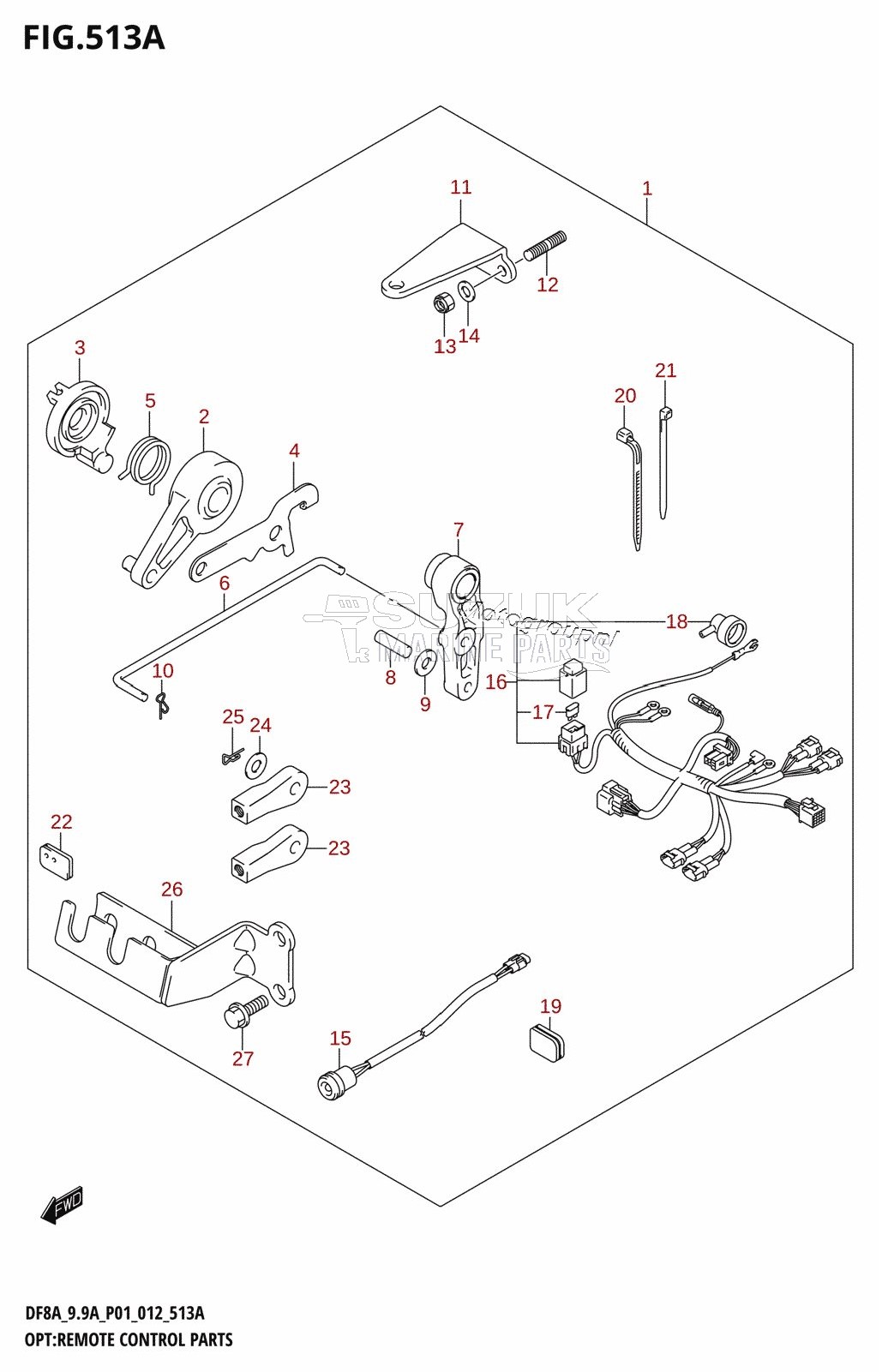 OPT:REMOTE CONTROL PARTS (DF8A:P01)