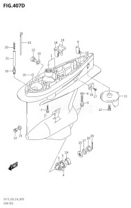 15002Z-610001 (2016) 150hp E03-USA (DF150Z) DF150Z drawing GEAR CASE (DF150ZG:E03)