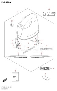 DF140BZG From 14004Z-240001 (E11 E40)  2022 drawing ENGINE COVER (DF115BG,DF115BZG)