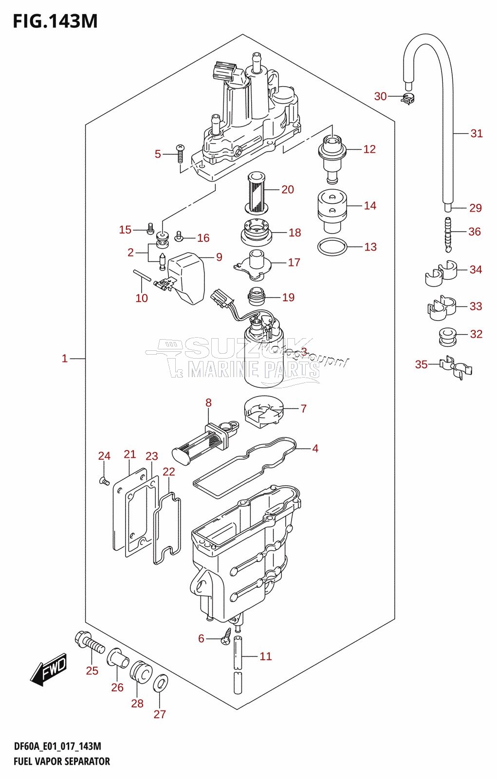 FUEL VAPOR SEPARATOR (DF60ATH:E40)