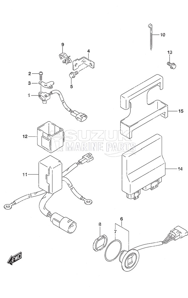 PTT Switch/Engine Control Unit