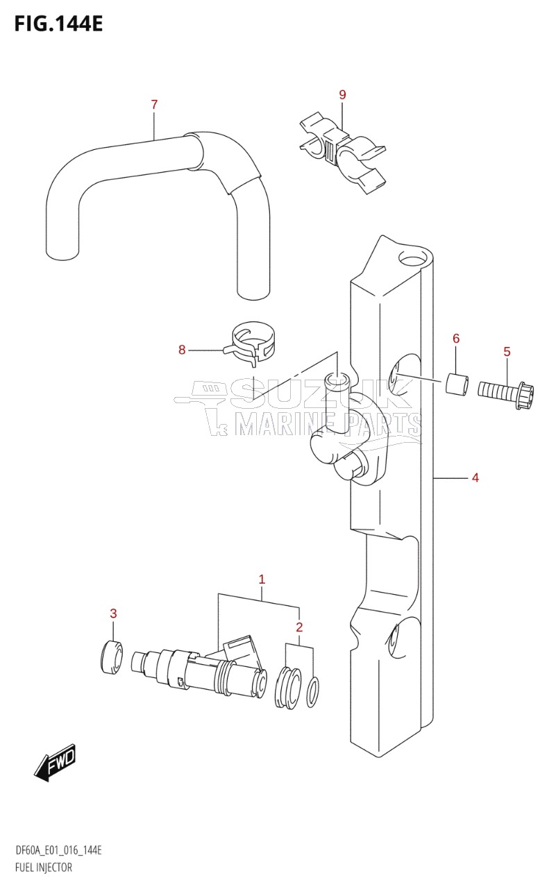 FUEL INJECTOR (DF50A:E01)