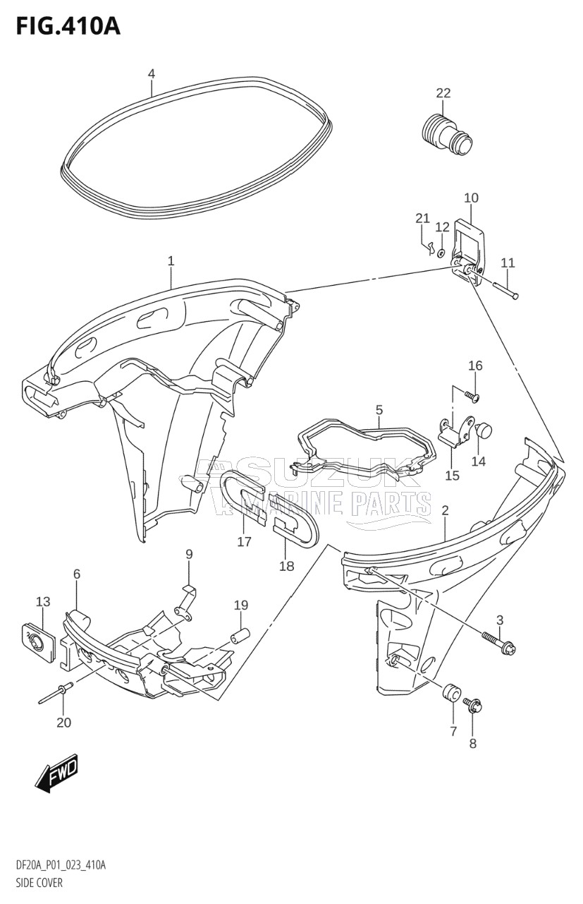 SIDE COVER ((DF9.9B,DF15A,DF20A):P01)